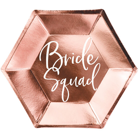 Тарілочки Bride squad 6шт