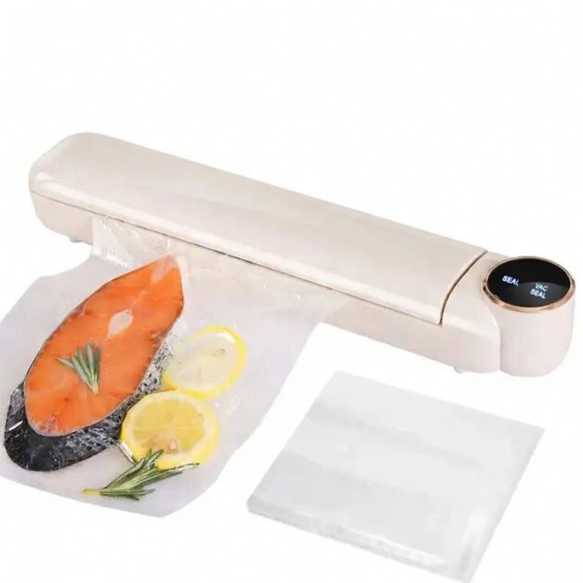 Вакуумний пакувальник Vacuum Sealer LS-801 (90 Вт) з дисплеєм + 10 пакетів