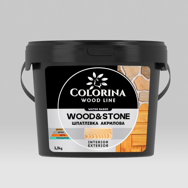 WOOD&STONE ШПАТЛІВКА АКРИЛОВА ТМ COLORINA