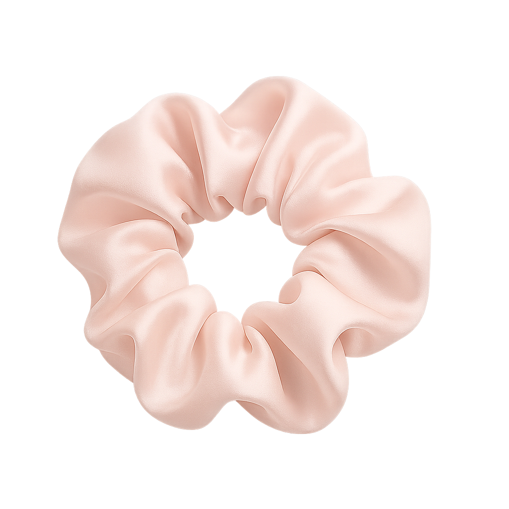 Шовкова резинка для волосся Baby Pink