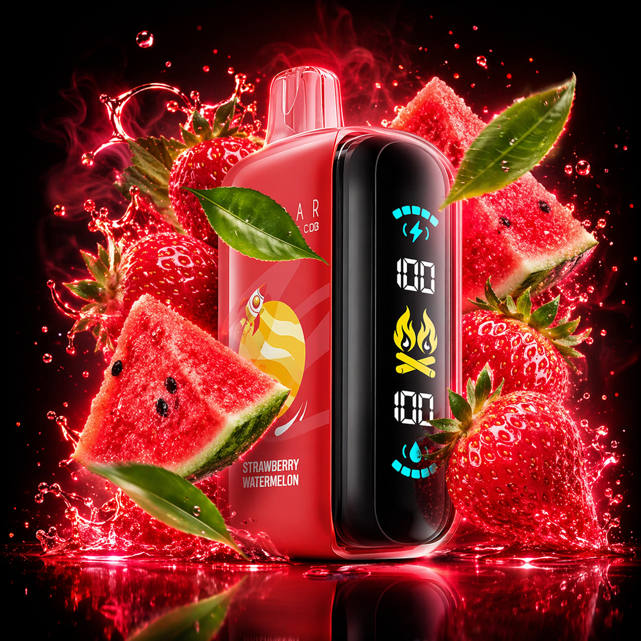 Eӏf RAYA D3 25000 Strawberry Watermelon (Полуниця Кавун)