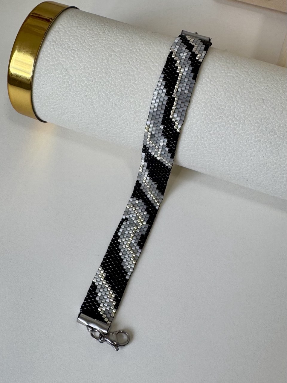Браслет black, grey & silver
