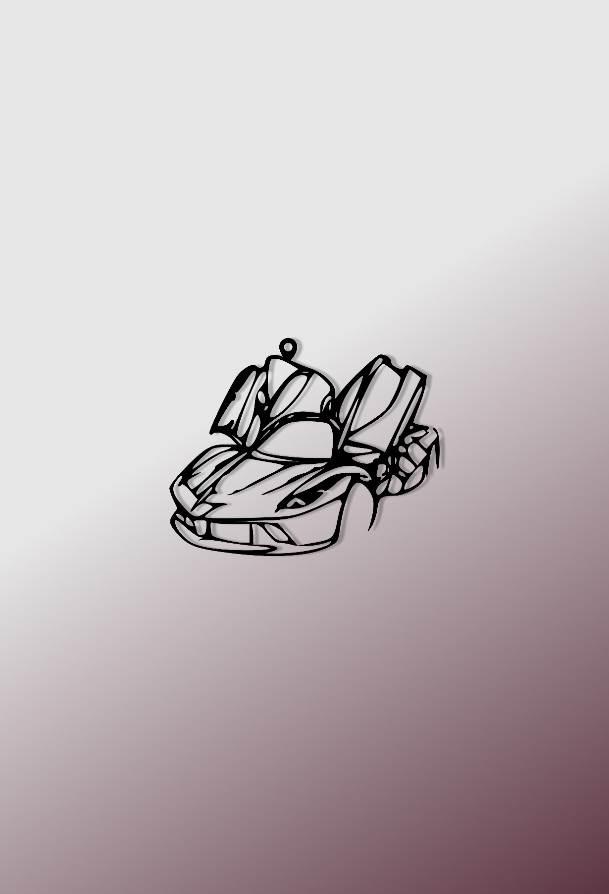 Металева прикраса “Hypercar Wings”