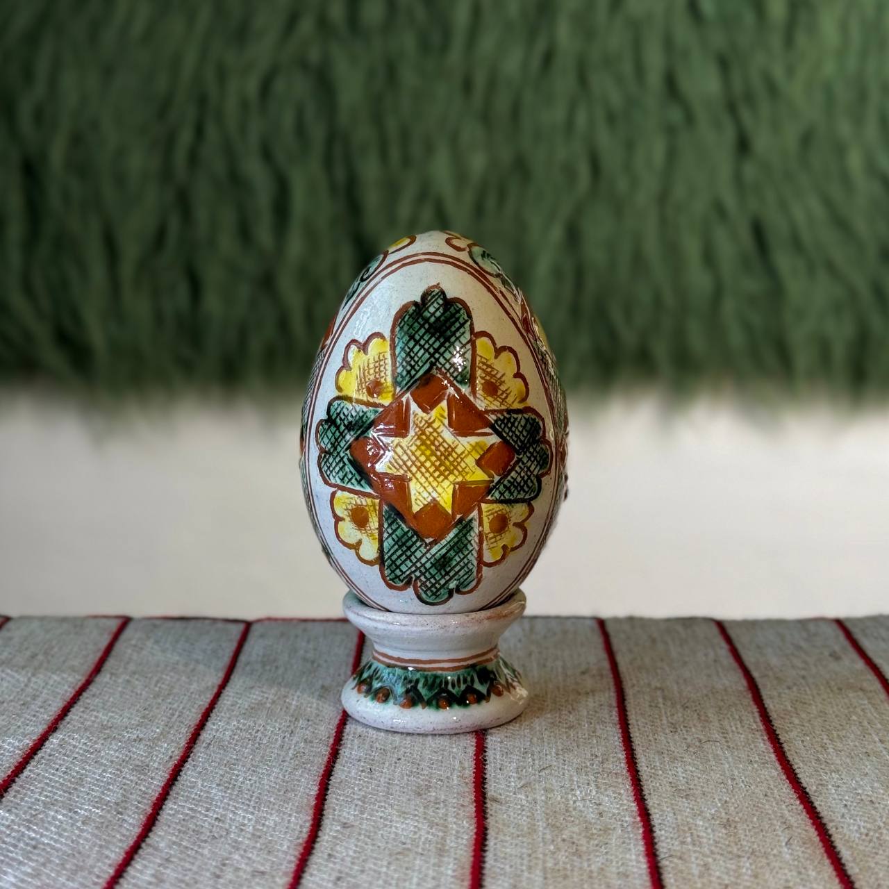 Керамічна писанка "Святкова", 10,5 см
