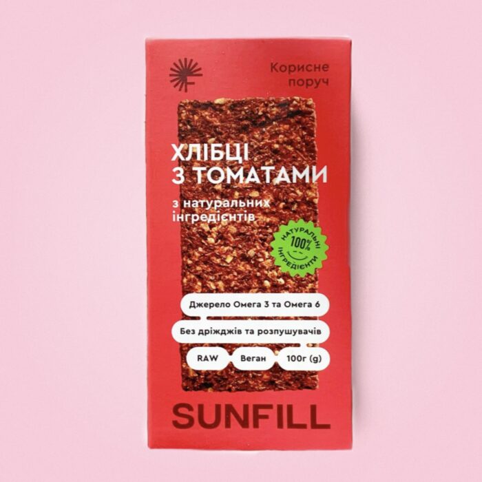 Хлібці з томатами - Sunfill, 100 г