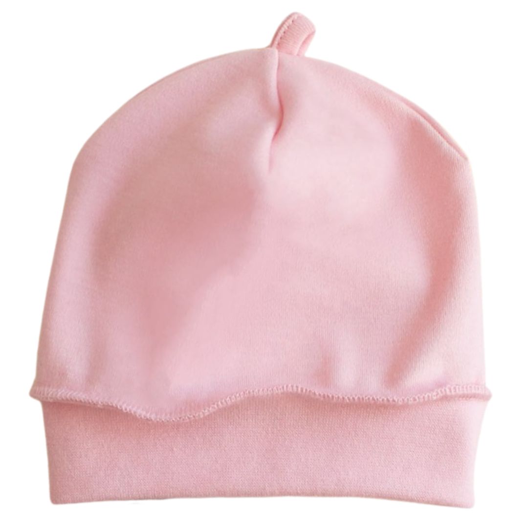 Шапочка дитяча рожева інтерлок