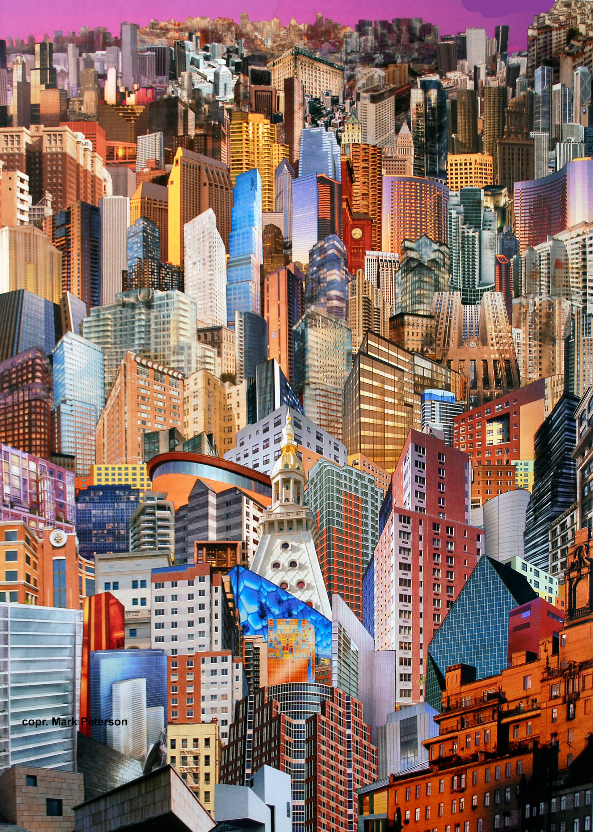 Cityscape 41 (Magenta) 24x34