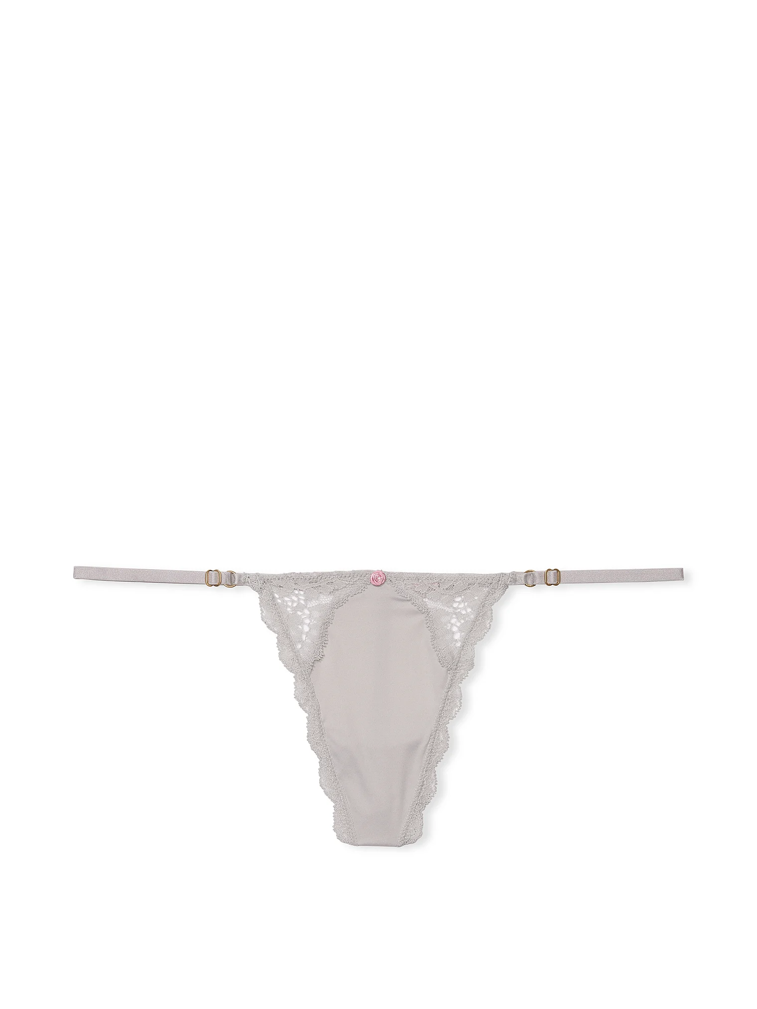 Трусики Victoria's Secret Lace-Trim Adjustable V-String Panty