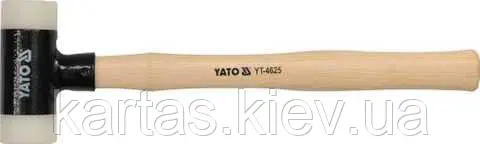 Молоток безінерційний YATO з дерев'яною ручкою 30 мм 265 р 318 мм YT-4624