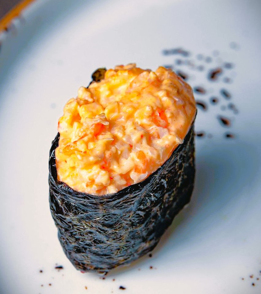Gunkan spicy krewetka
