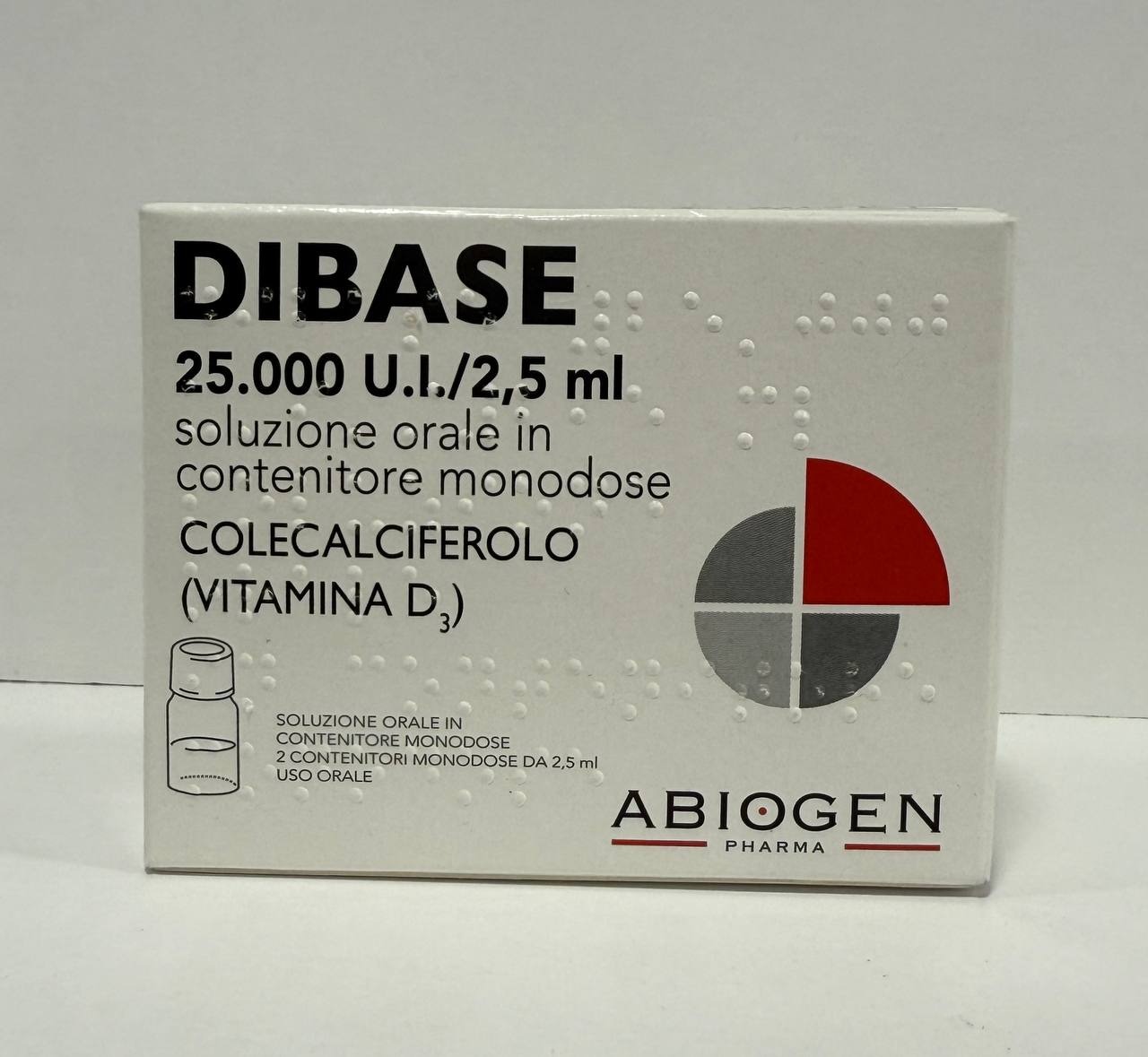 Колекальциферол Вітамін Д3 (Dibase, Дібас) 25.000мкг/2.5мл, 2шт