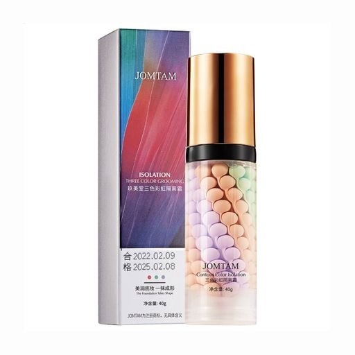 Триколірна база-основа під макіяж 3 в 1 Jomtam Contour Color Isolation, 40 г