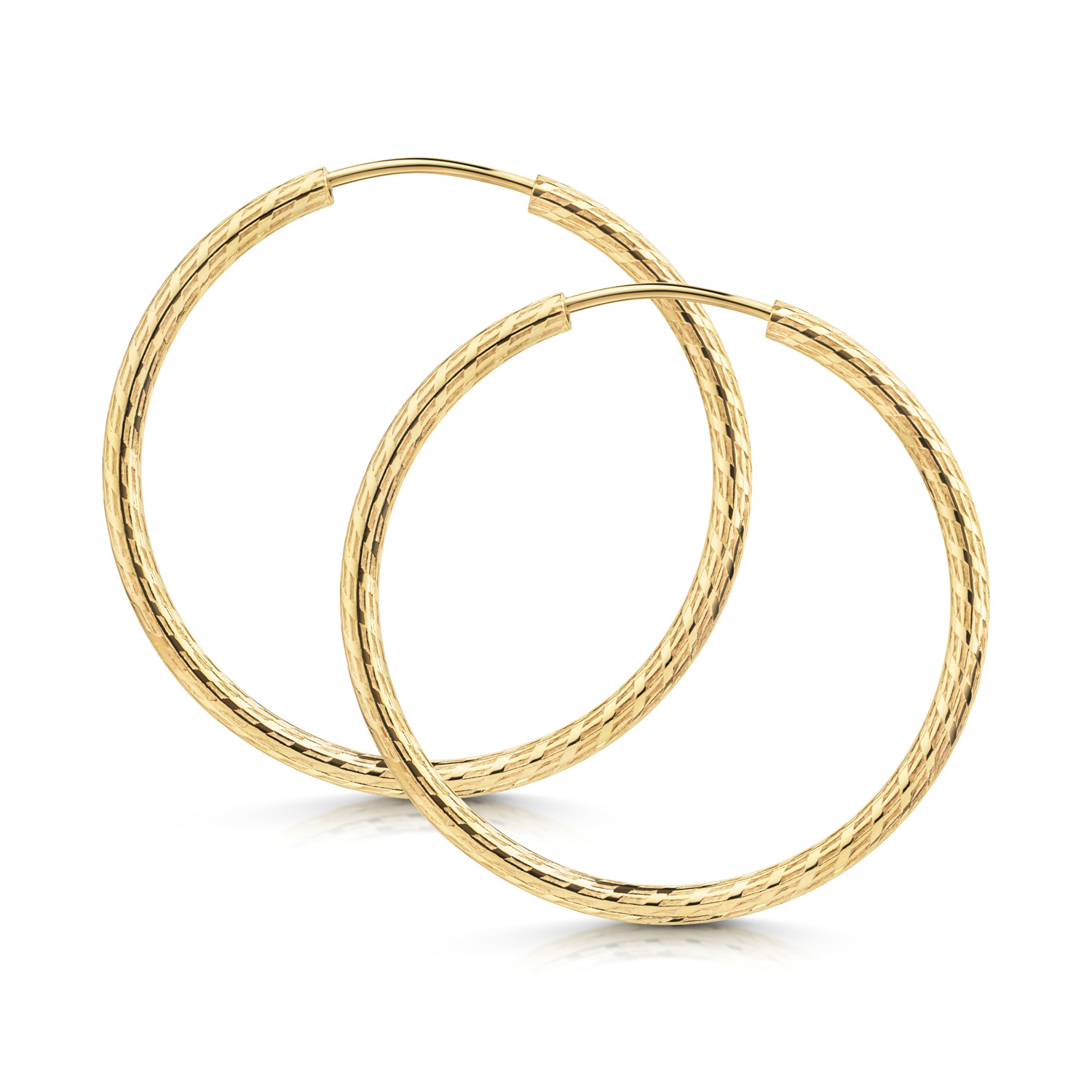 Liora – Vergoldete Creolen aus 925 Silber, 30 mm