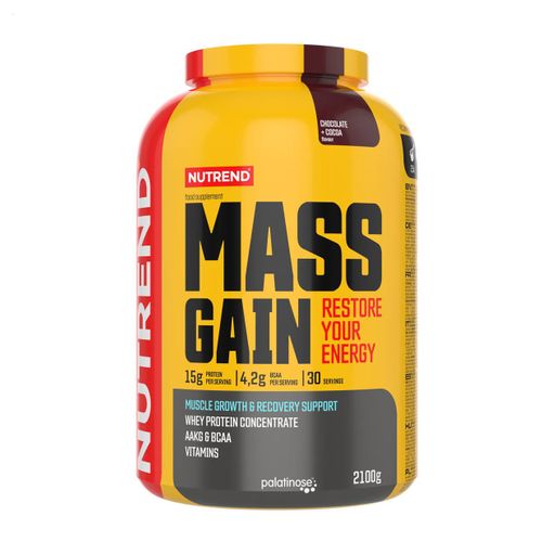 Nutrend Mass Gain 2100 г – Калорійний гейнер для набору маси й швидкого відновлення
