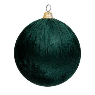 Оксамитова куля Смарагд, 20 см
