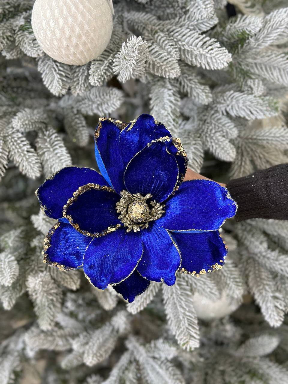 Декоративна квітка Магнолія, 25 см, на ніжці 50 см