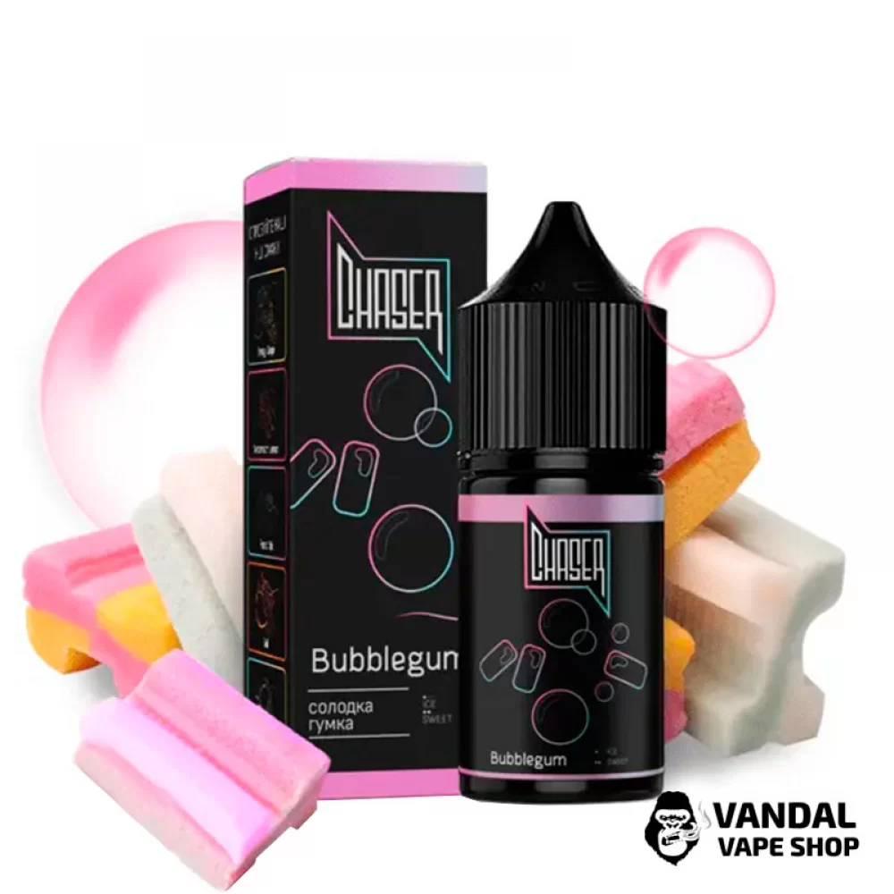 РІДИНА Chaser Black 30мл 50мг Bubblegum (Жувальна Гумка)