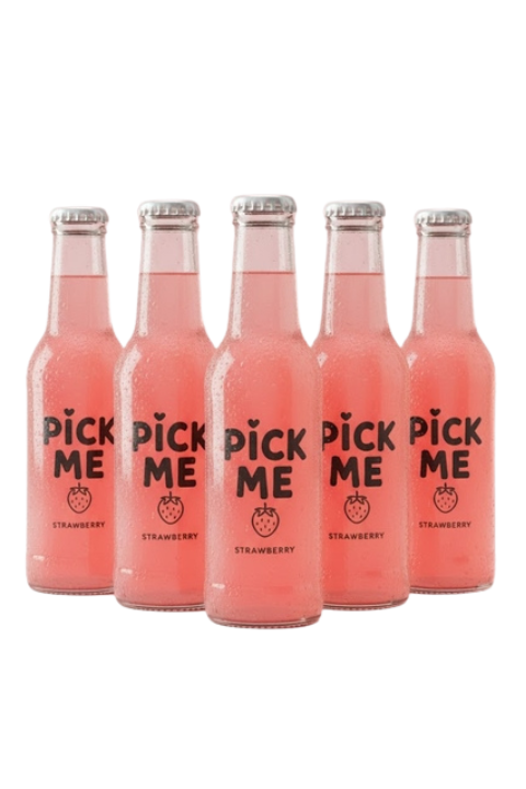 Pick Me Strawberry Soda — 6 шт
