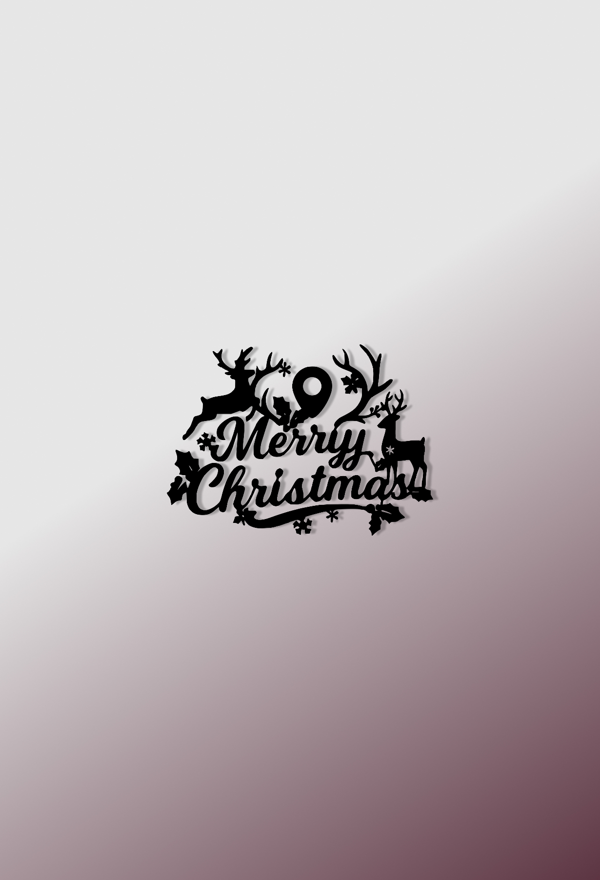 Металева прикраса “Merry Christmas”