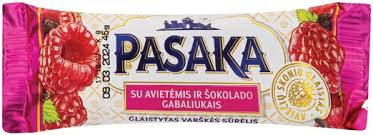 🇱🇹 "PASAKA" Творожный сырок с малиновым вкусом, 40 гр.