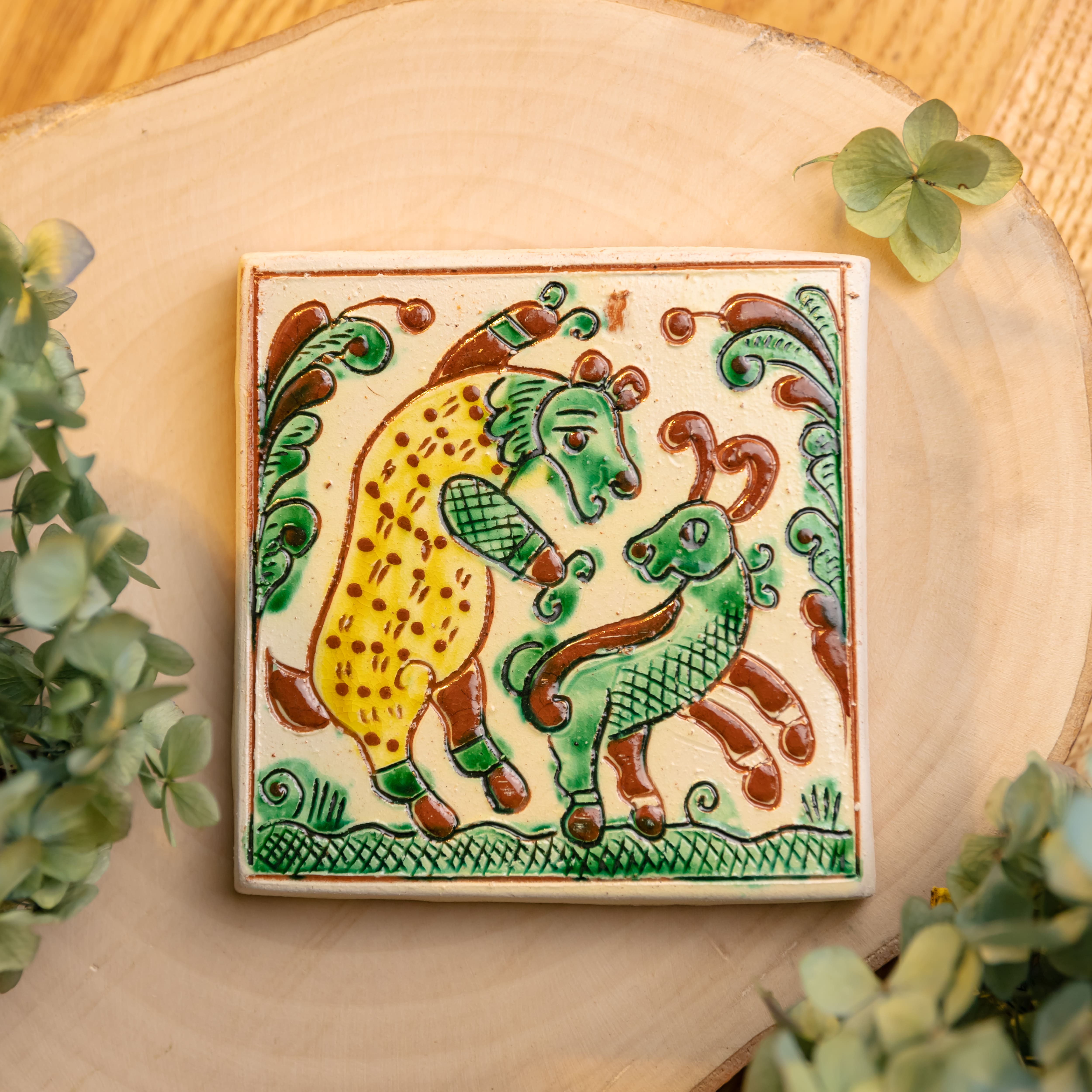 Керамічна плиточка для декору, 10*10 см