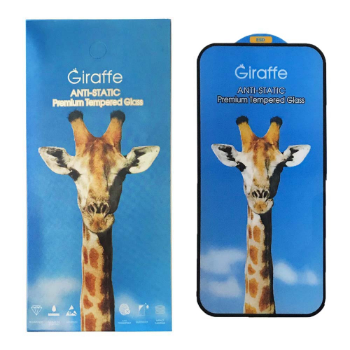 Захисне скло Giraffe Anti-static glass for iPhone 15 Pro чорне