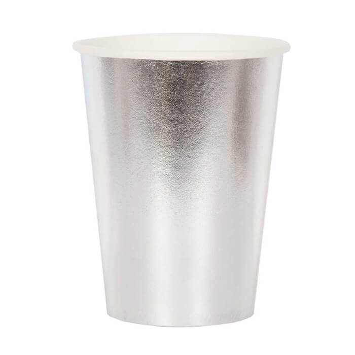 Стаканчики срібний фольгований 6шт