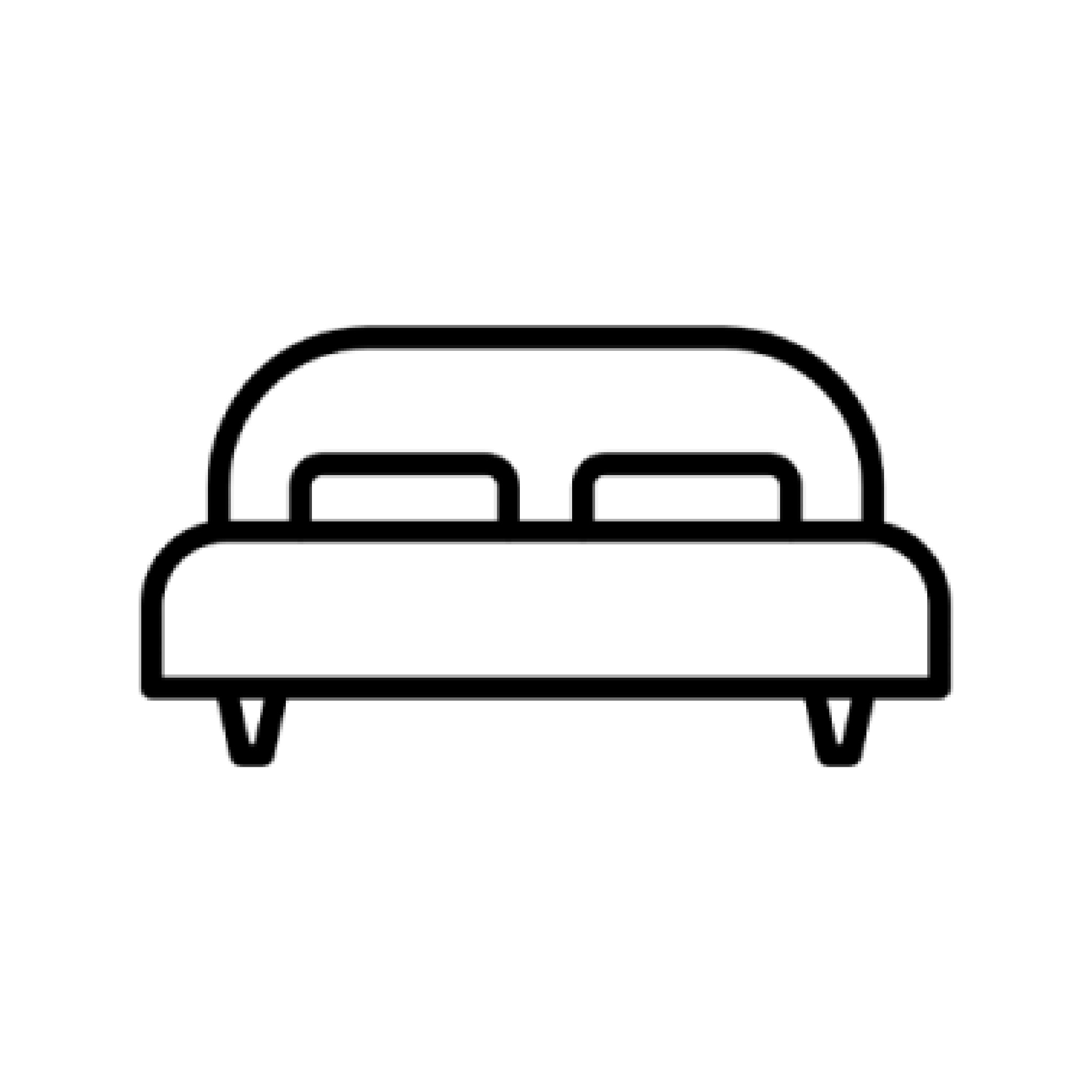 2-persoons bed (incl. frame en matras)