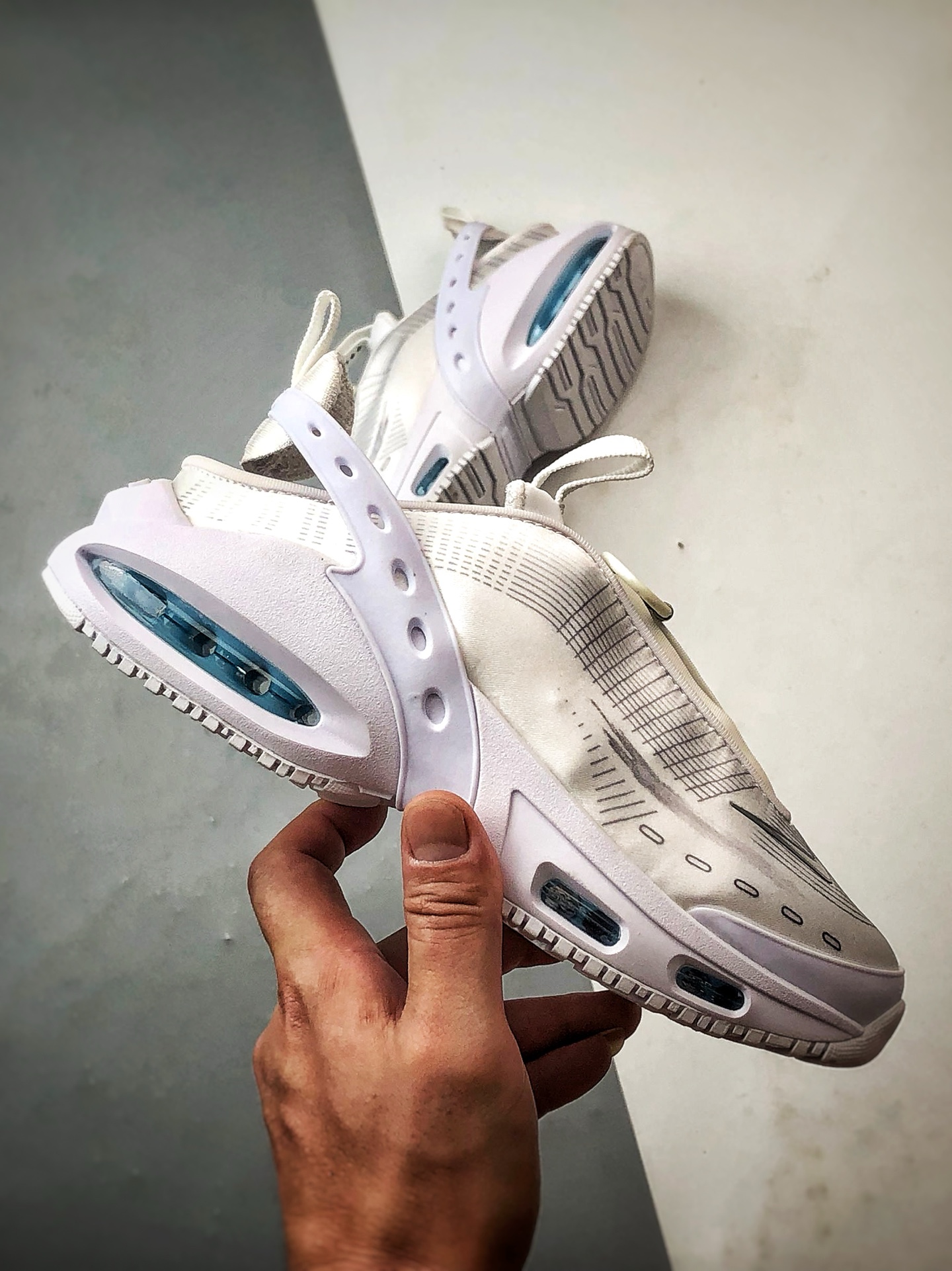 Nike Air Max Craze białe i niebieskie