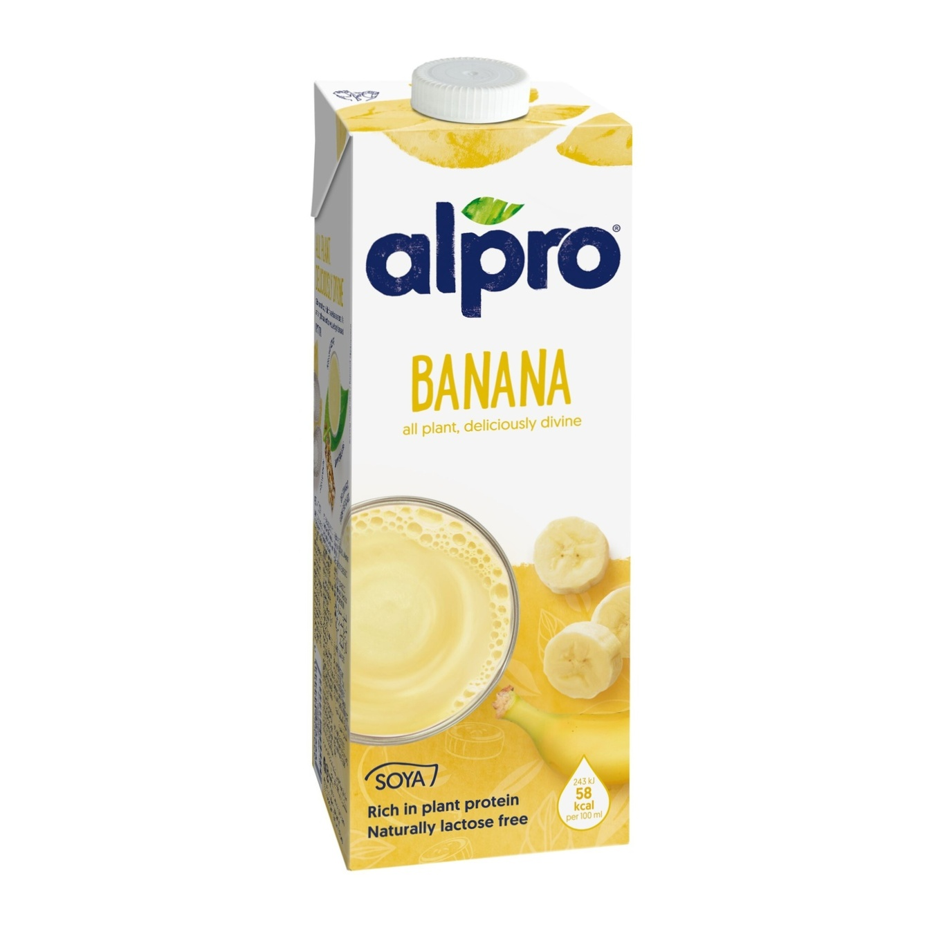 Напій соєвий з банановим смаком Alpro 1л