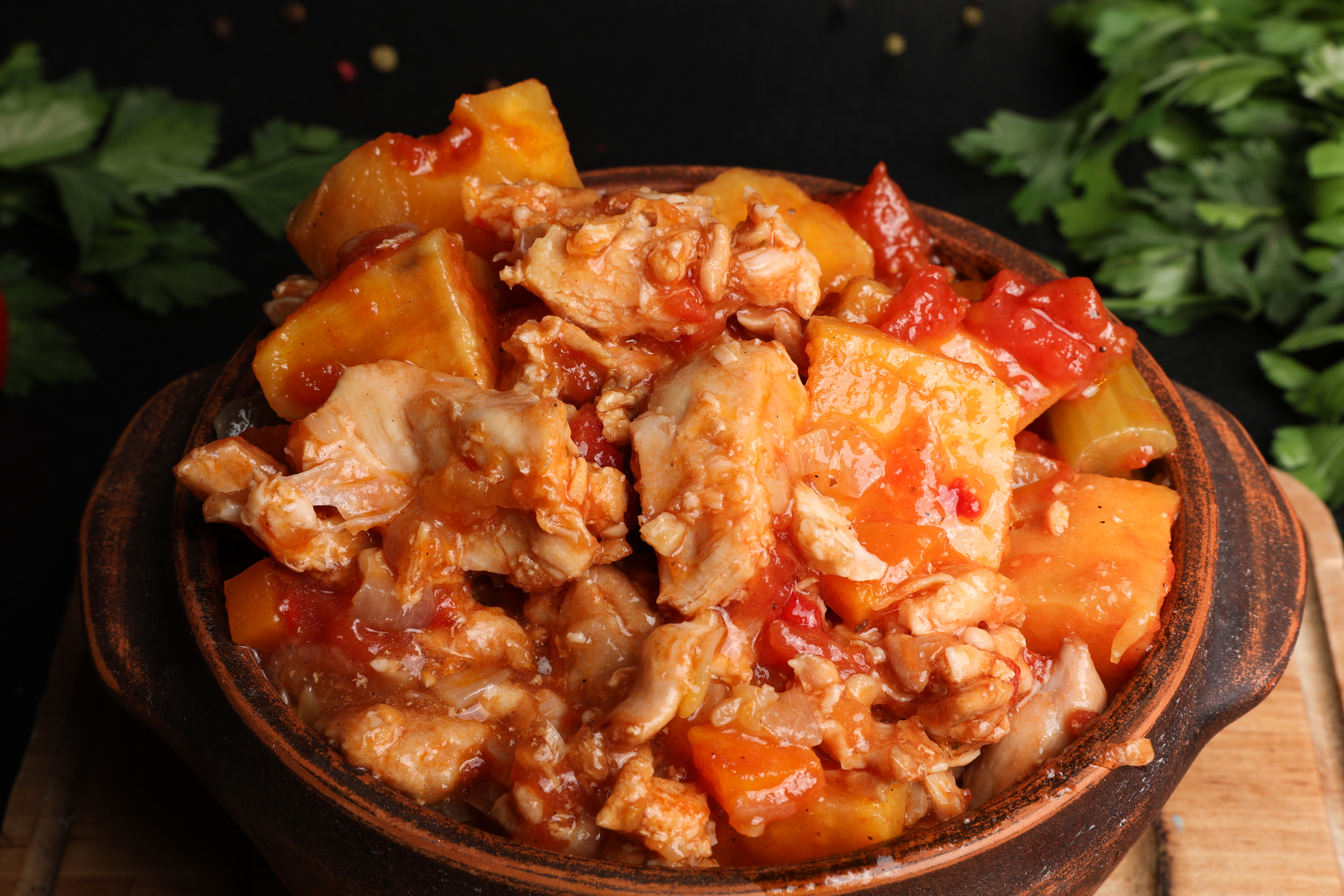 Батат з кроликом