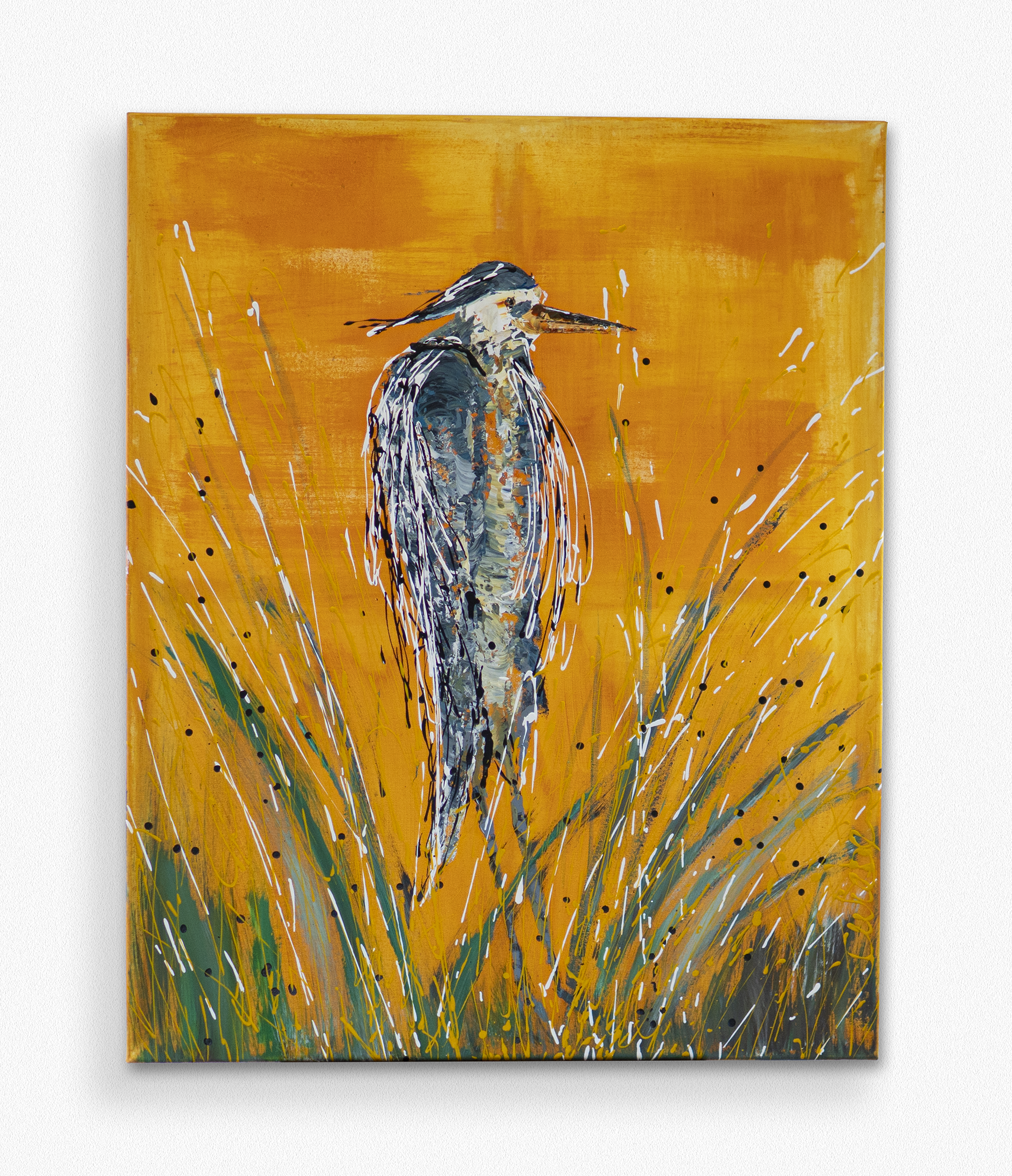 Heron - Original Acrylic Painting 