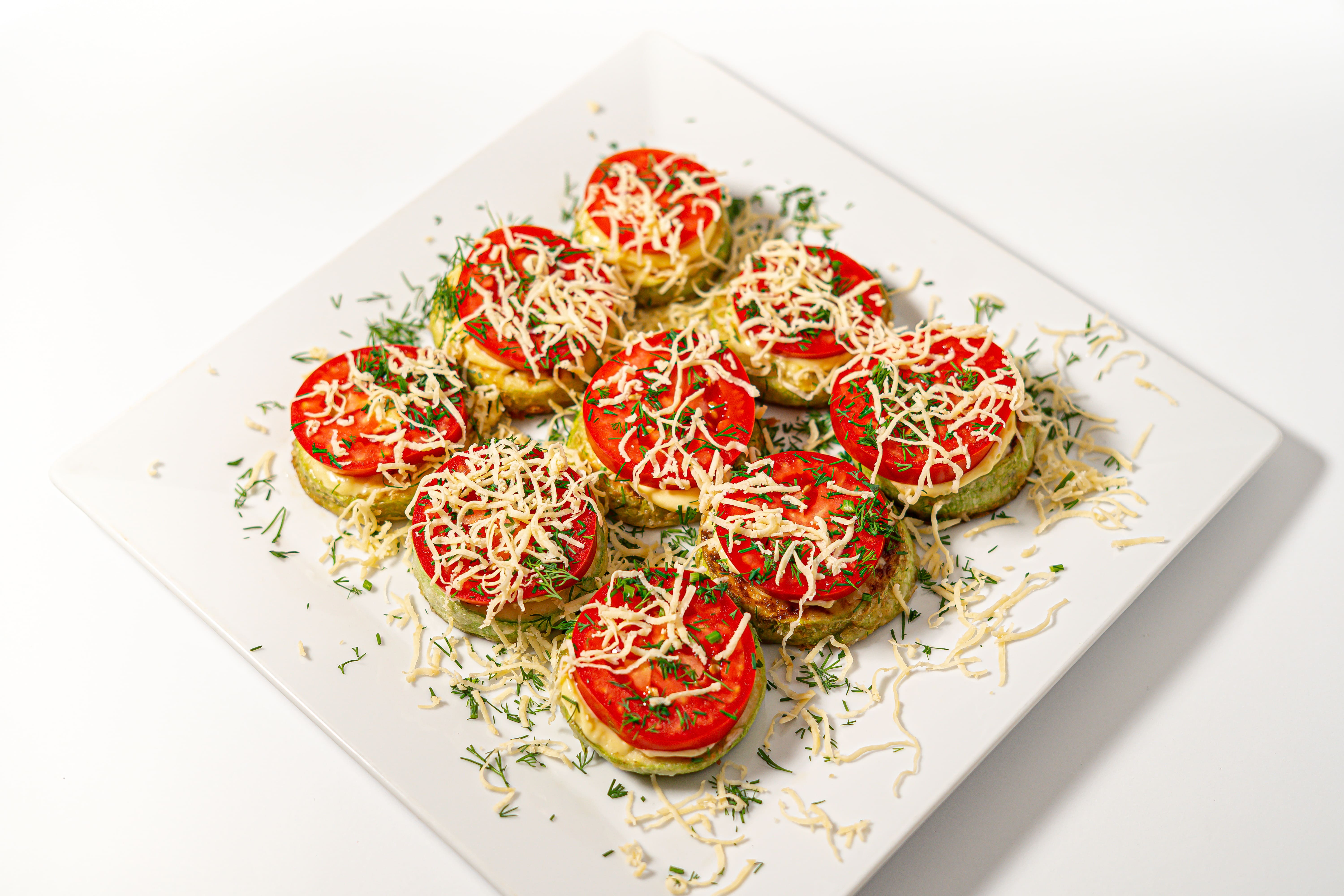 Кабачки смажені з помідорами