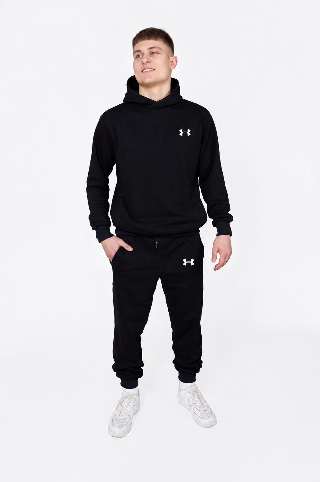 Костюм Чоловічий Under Armour - Андер Армор (Копія) з Двунитки, Чорний