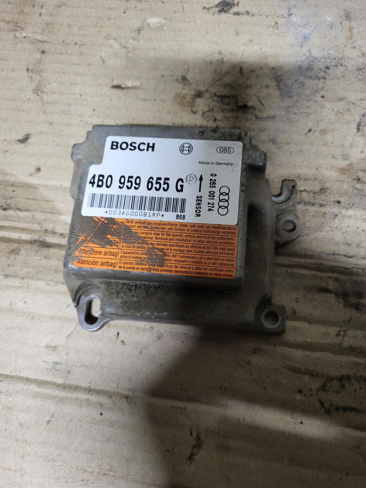 Блок керування AIRBAG AUDI A6 C5