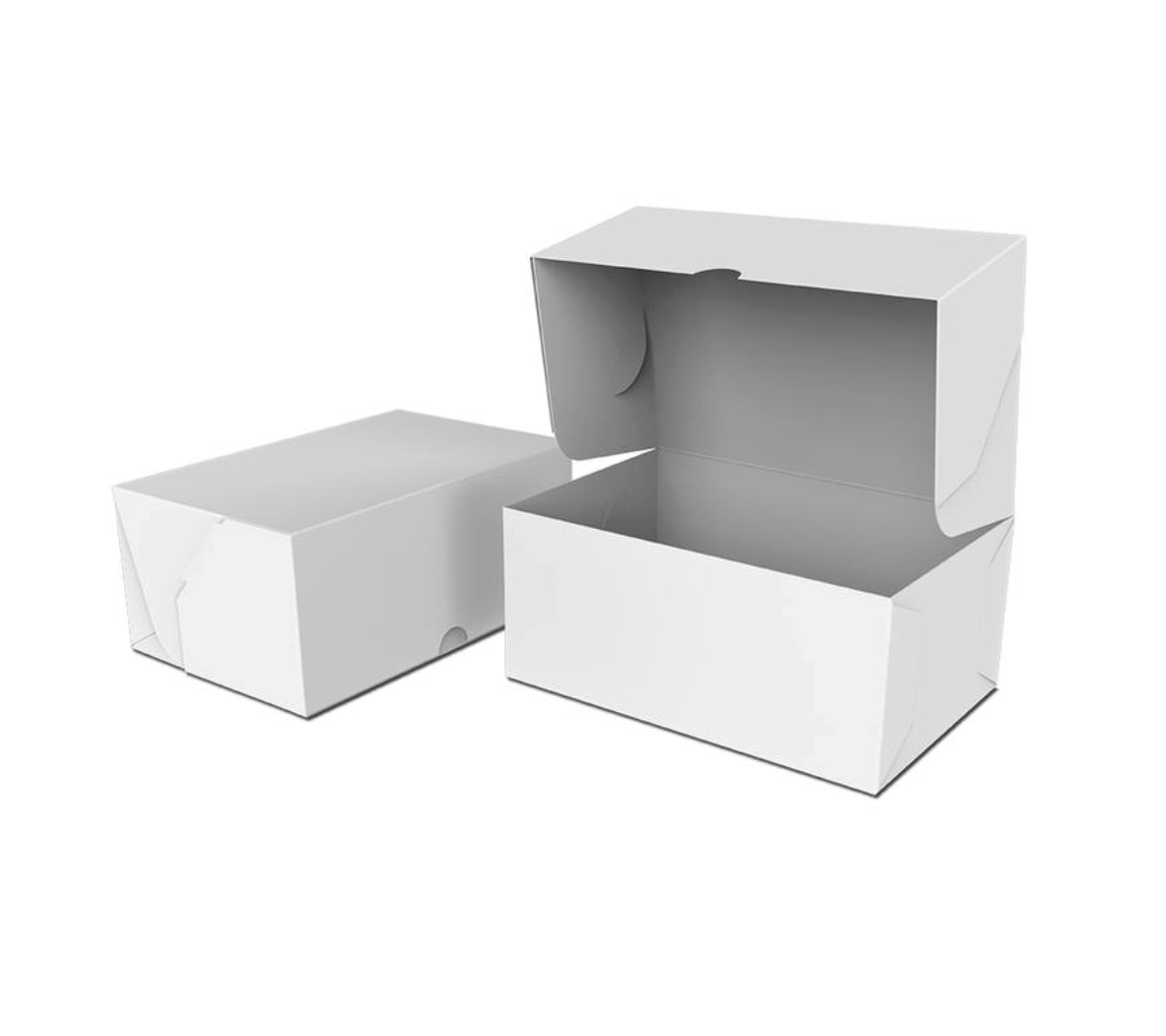 Упаковка для десертів біла, 180×80×120 мм, 50 шт