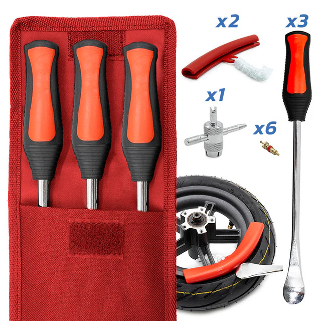Kit professionnel pour le remplacement des pneus et chambres à air