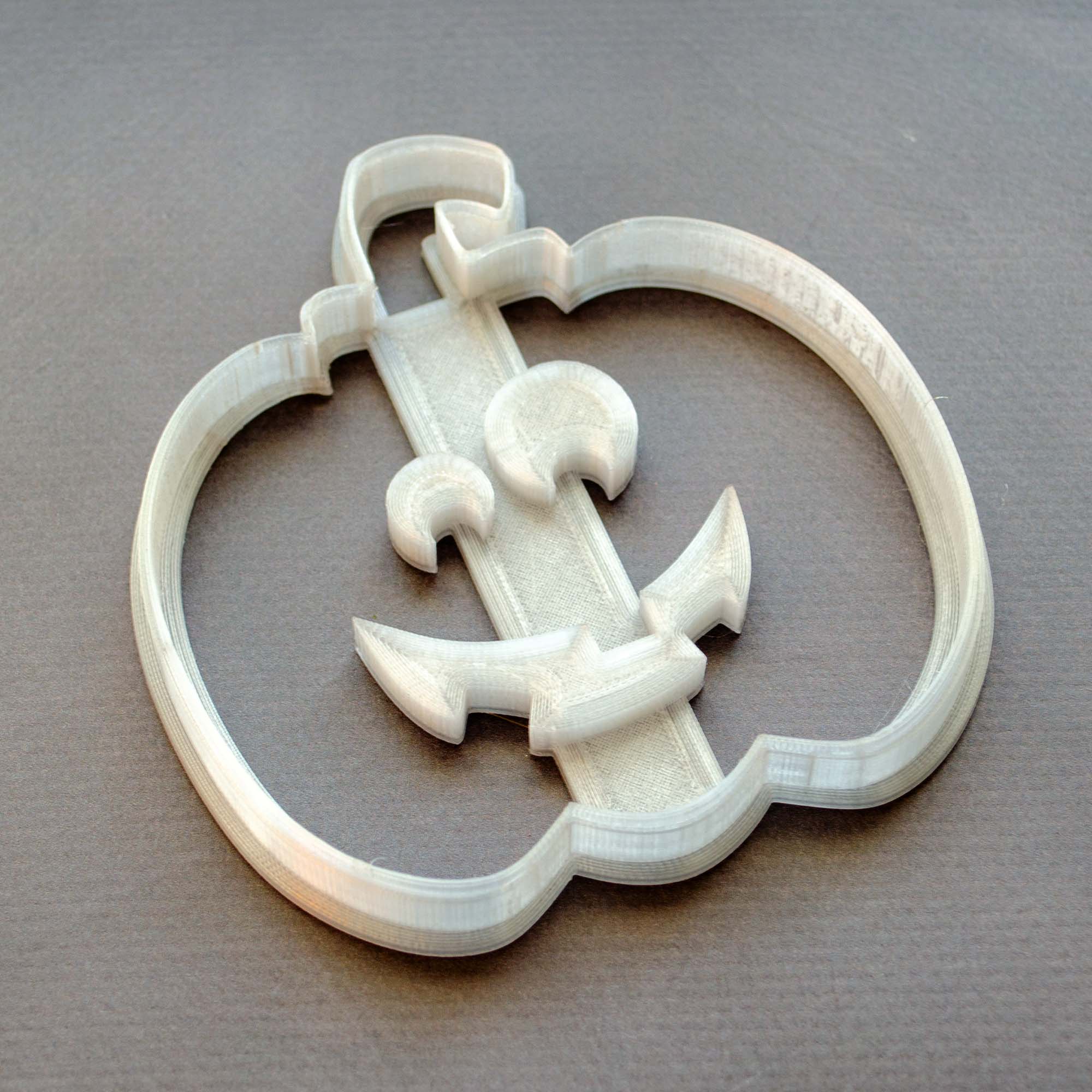 Пластикова вирубка (форма, каттер) для пряників і печива Гарбуз, 10х11 см