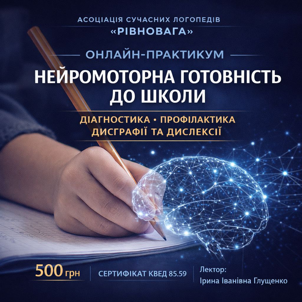 Нейромоторна готовність дитини до школи: діагностика та профілактика 120