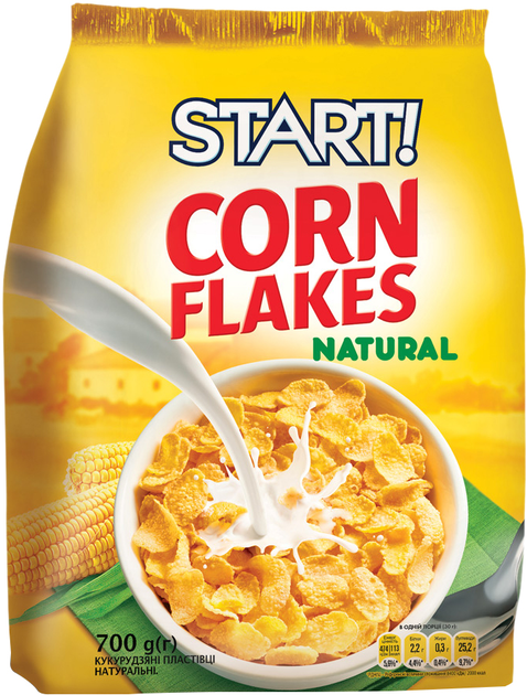 Кукурудзяні пластівці Start натуральні 700 г
