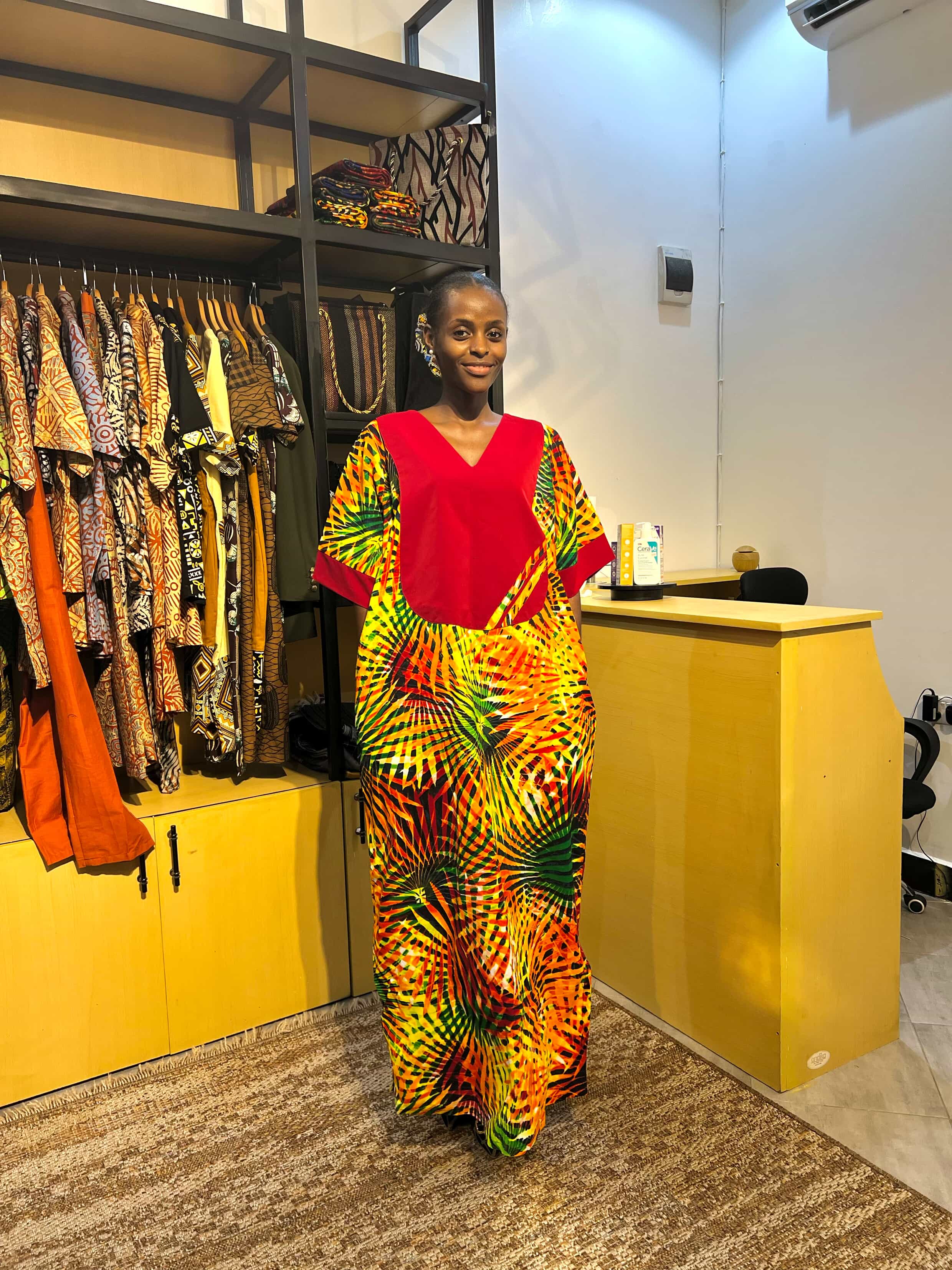 Greatness - Royal Spiral Dress – Multicolored African Sparkle.