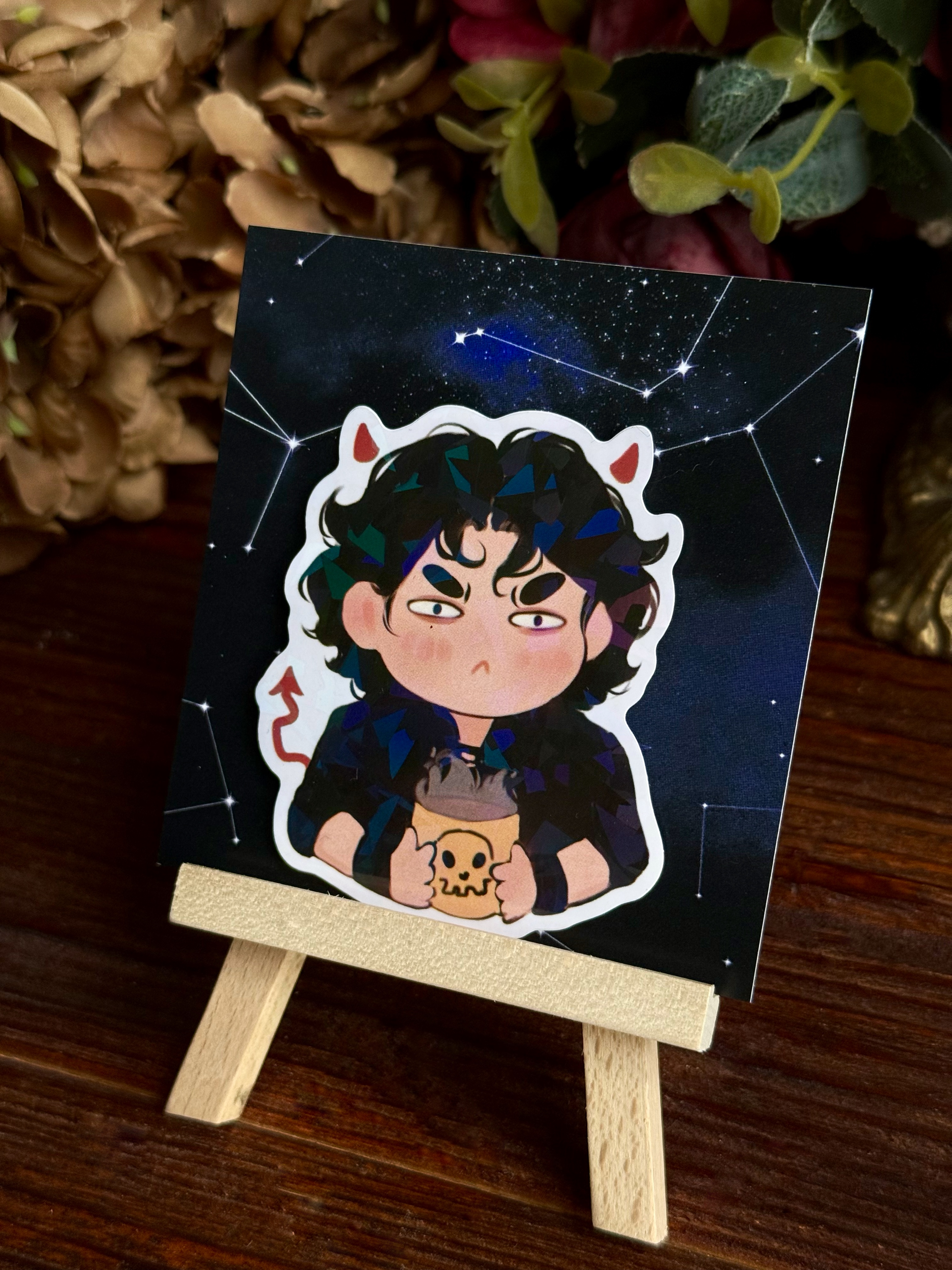 Стікер Тристан чібі