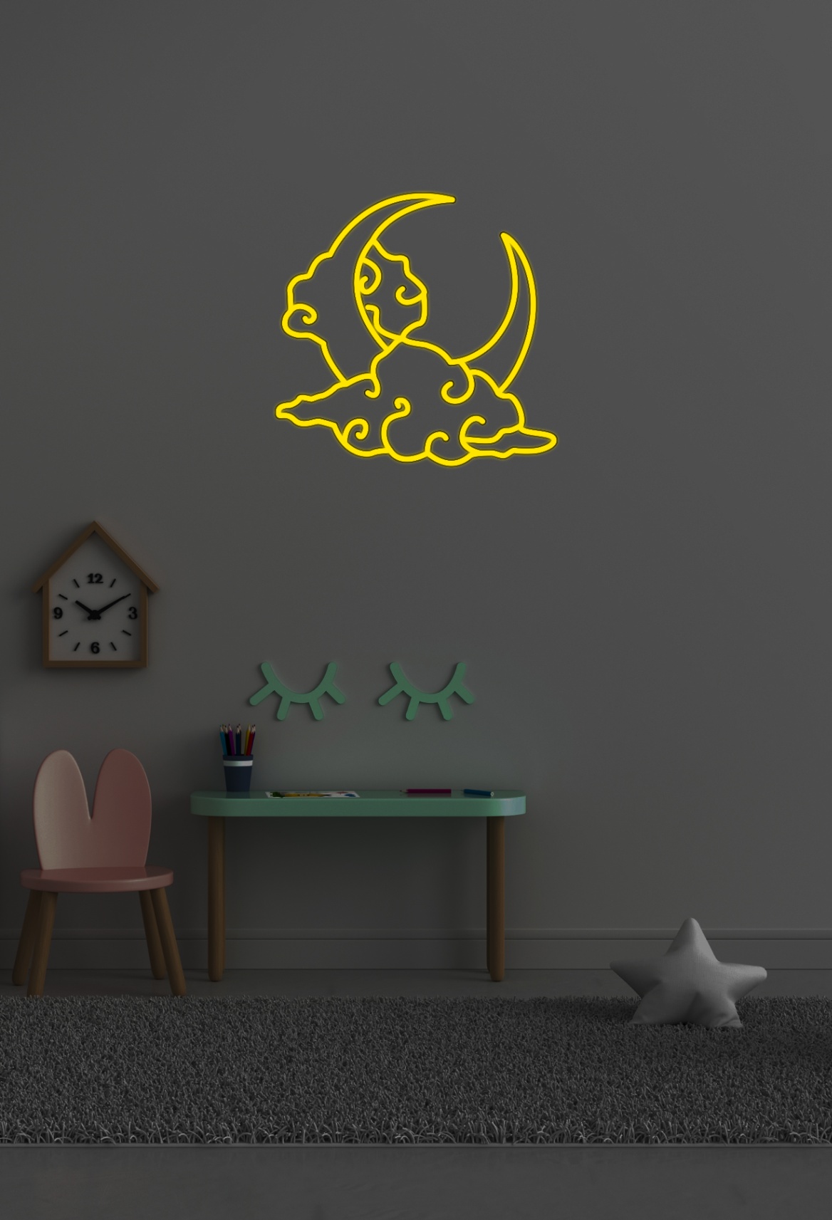 Нічник «Місяць у хмаринках»