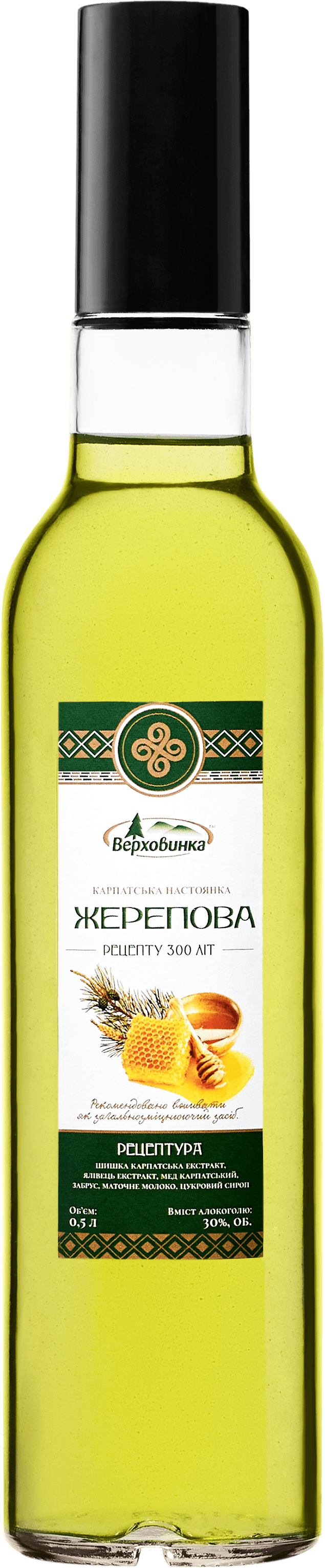 Карпатська настоянка "Жерепова" 0.5л 30%