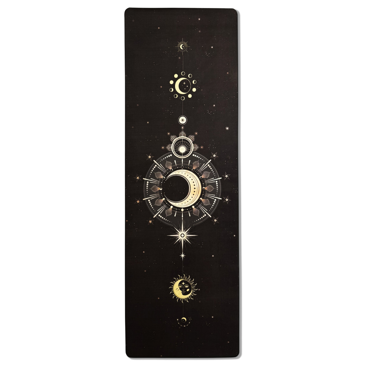 Килимок для йоги EasyFit BlackMoon (замша-каучук) чорний