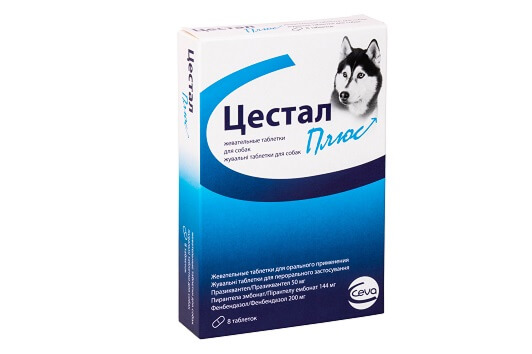 Цестал плюс д/собак таб №8