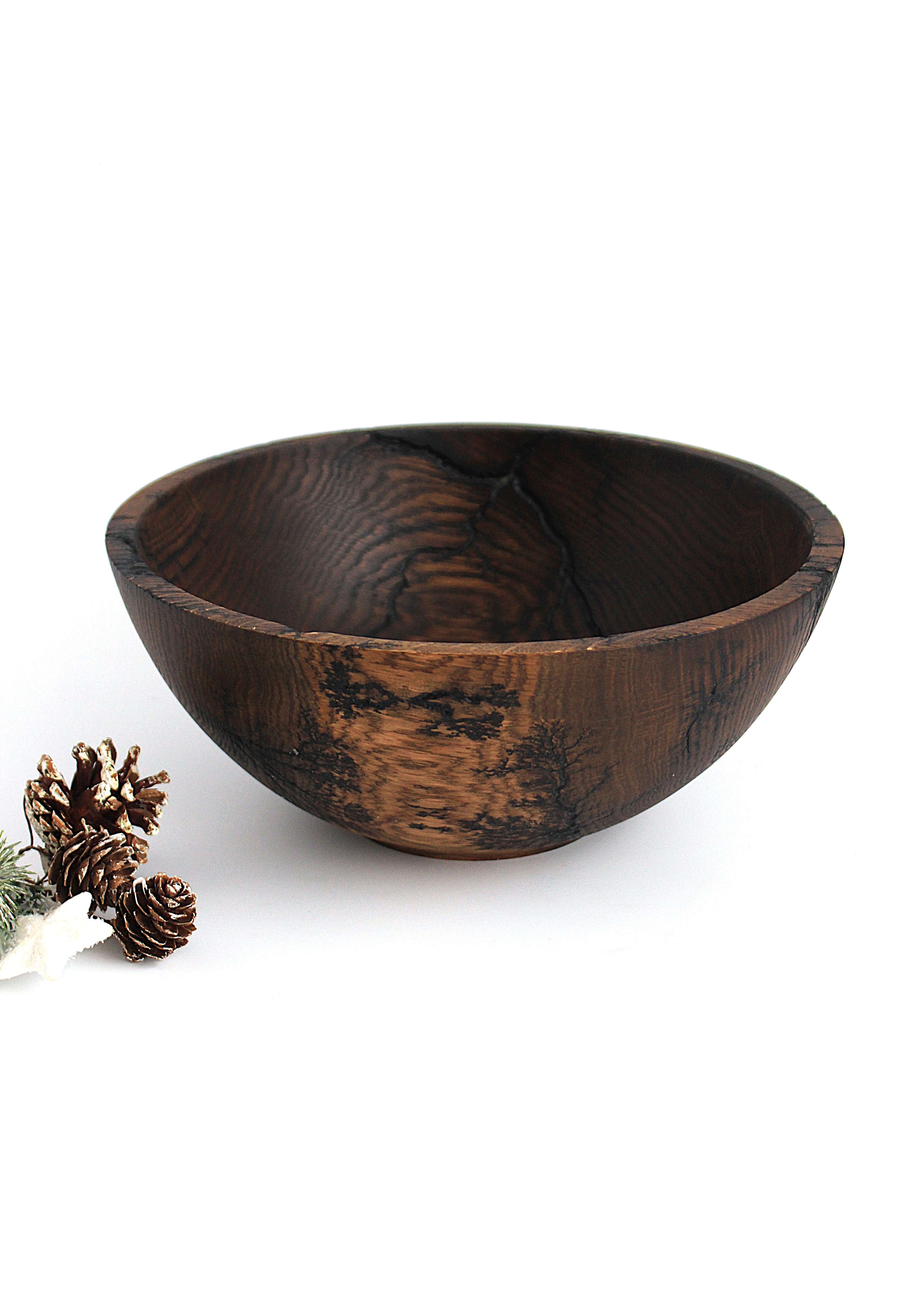 Фруктовниця з дуба ручної роботи