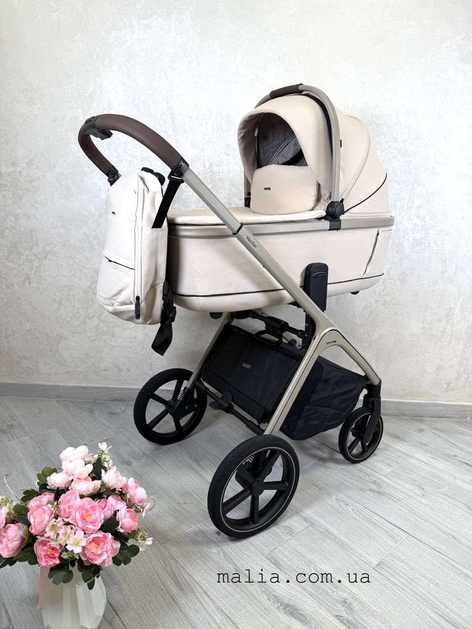 Коляска 3 в 1 Carrello Vector CRL-6550 Seashell Beige