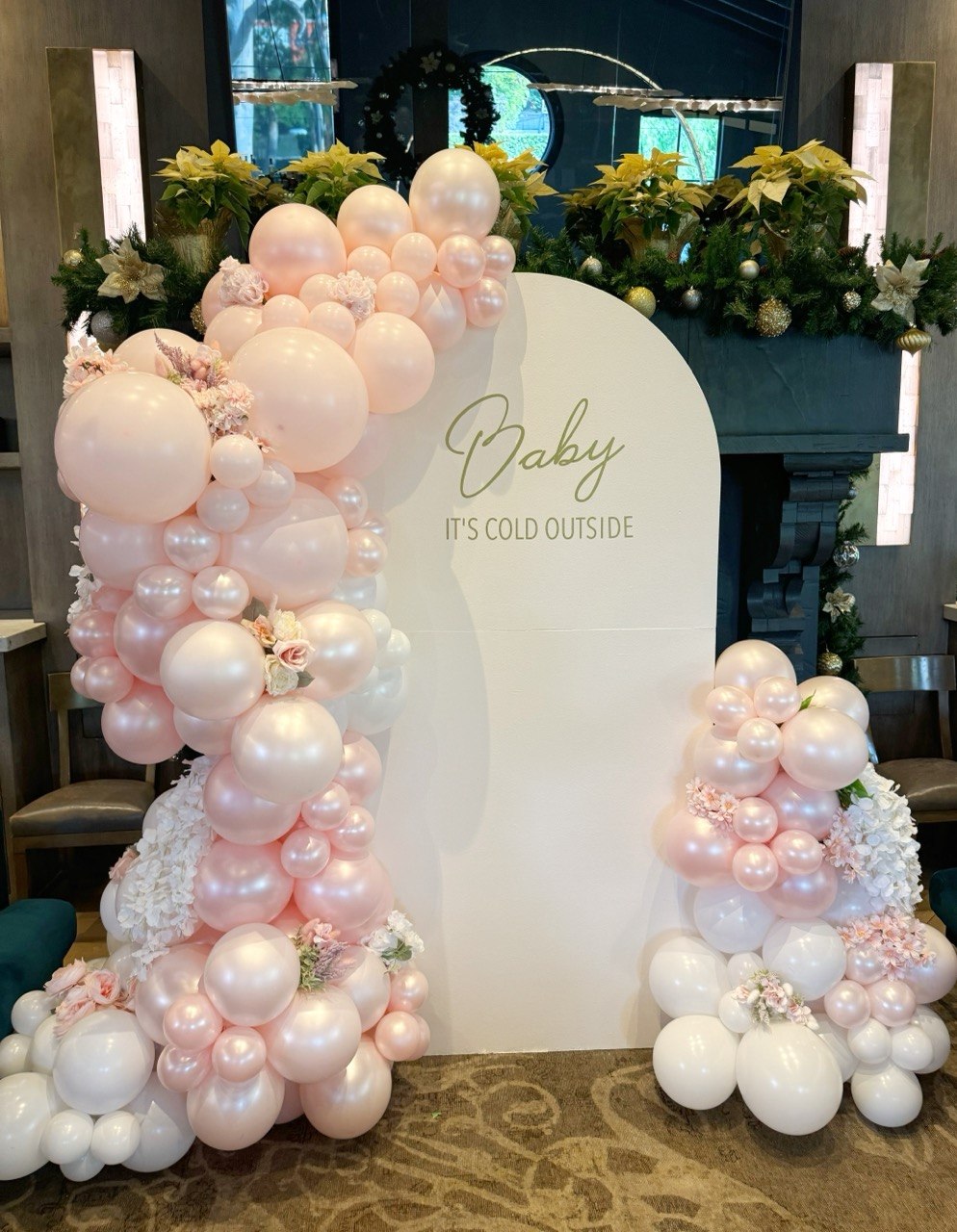 Luxury Baby Shower Balloon Backdrop