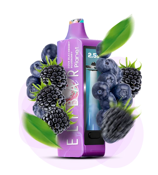 Elf Bar PLANET 25000 Sour Blackberry Blueberry ( Кисла Ожина Чорниця )
